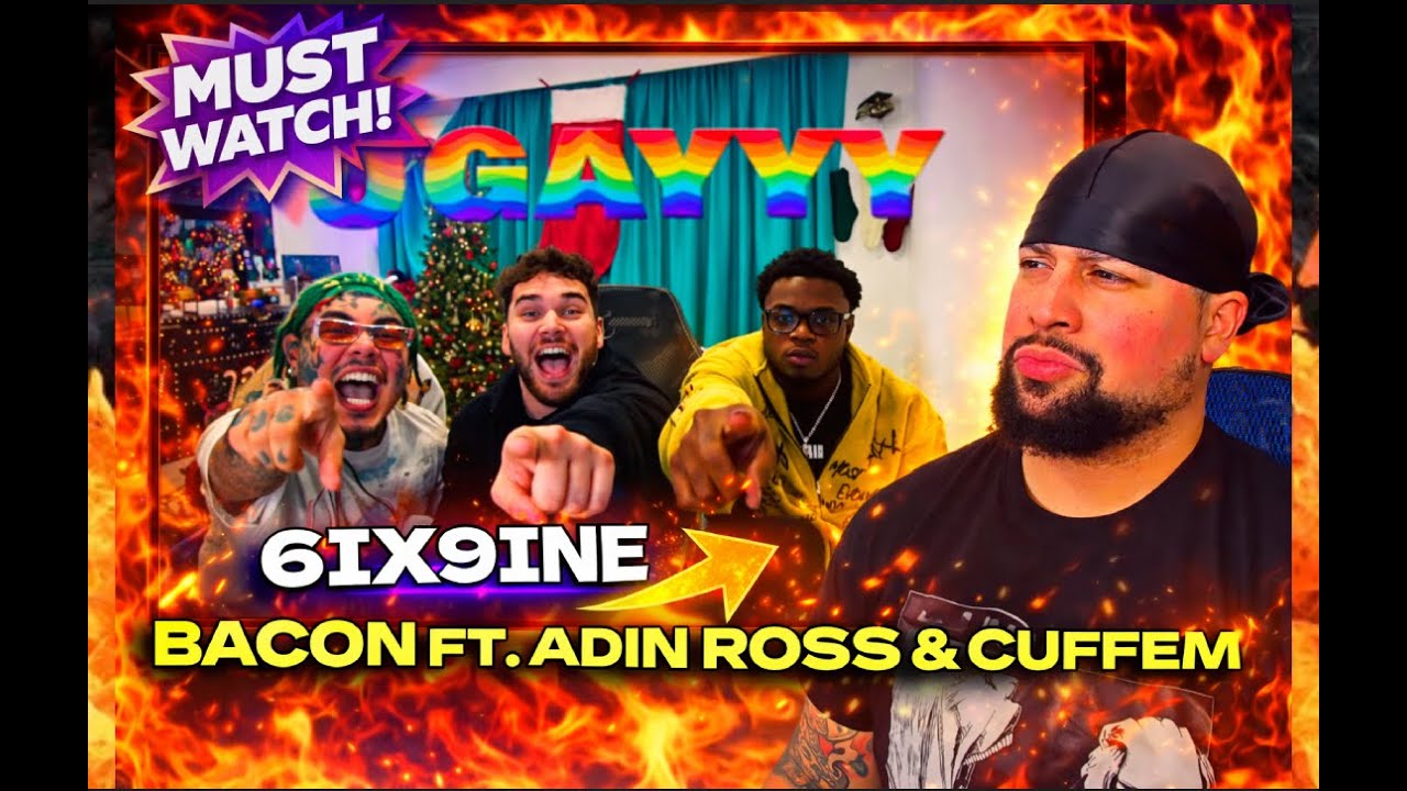 СЛУШАЮ ВПЕРВЫЕ | 6IX9INE - BACON FT. ADIN ROSS & CUFFEM | FUNNIST ON THE NET