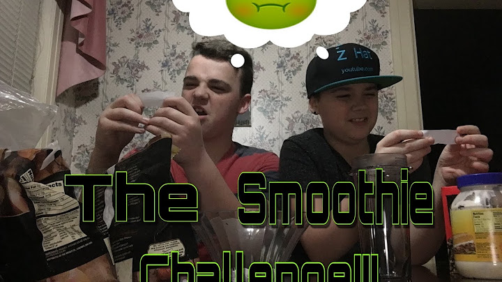 The Smoothie Challenge!!!|With Z Hat