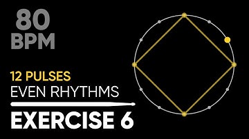 Coordination • 12-Pulse Even Rhythms Exercise 6 • 80 BPM