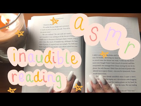 ASMR 30 MIN of Inaudible Reading (breathy whispers, mouth sounds)