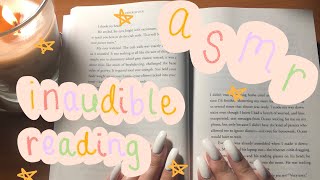 ASMR 30 MIN of Inaudible Reading (breathy whispers, mouth sounds)
