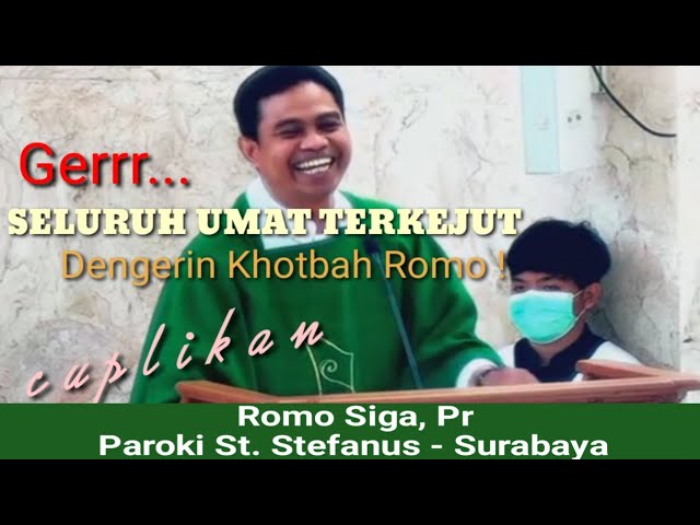 GERR... SELURUH UMAT TERKEJUT Mendengar Khotbah Romo - Berilah Rezeki secukupnya class=