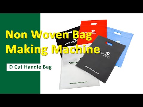 D Cut Handle Bag With Hole Punch Can Make Non Woven Bag Fully Automatic