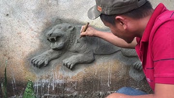 Đắp con hổ bằng xi măng cát - catch the tiger with sand cement
