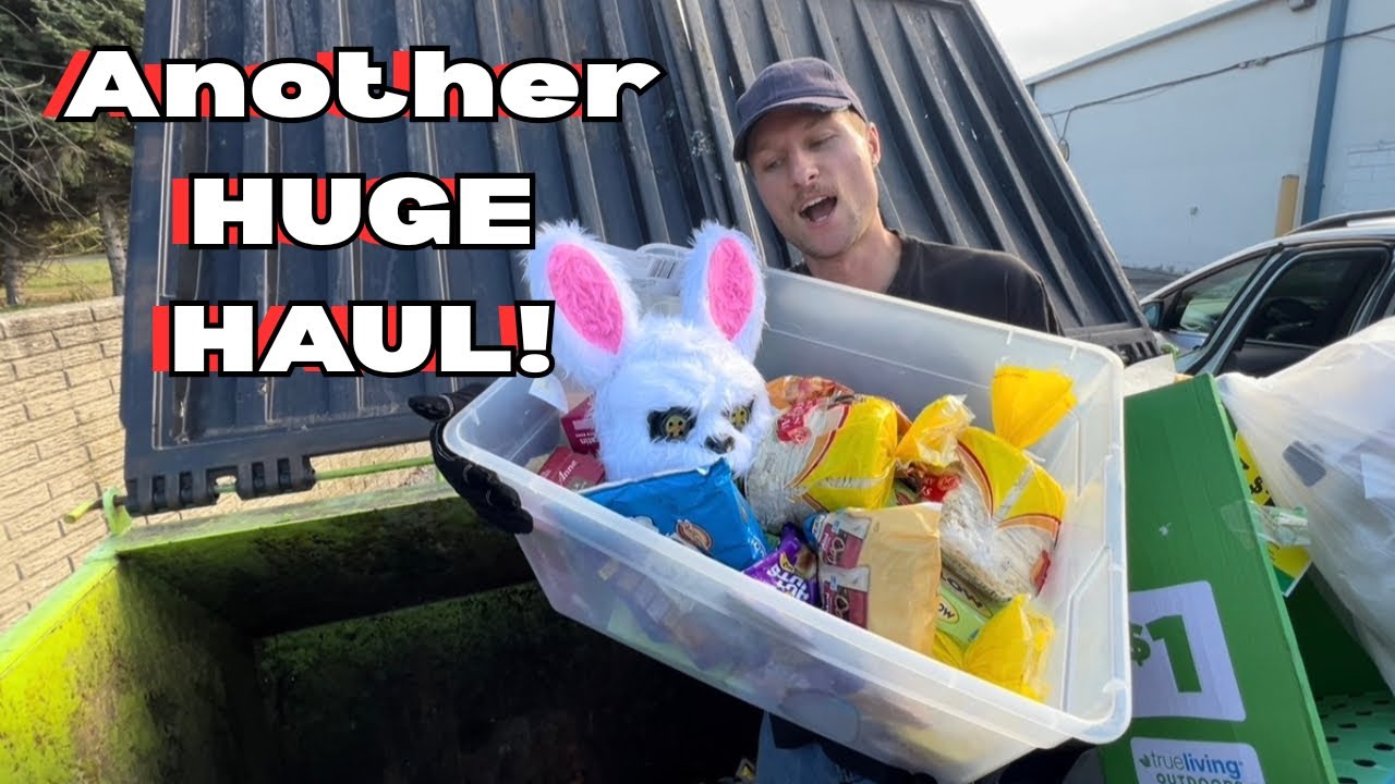 Ещё одна ОГРОМНАЯ добыча из мусорного контейнера! Столько еды!