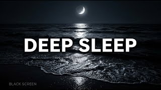 Dark Ocean Waves at Night 🌙 Continuous Deep Sleep Sound (8 Hours)