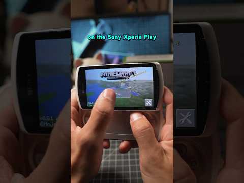 Minecraft Pocket was first released on this 2011 Playstation Phone! #minecraft