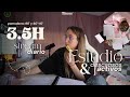 STUDY WITH ME 📓☕🎧3.5 HORAS ⌛✨ técnica pomodoro 🍅💗 ¡máxima productividad! 💭🎯
