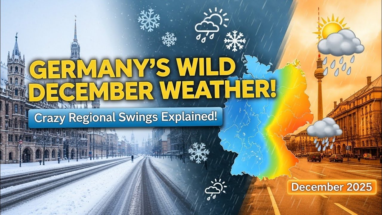Почему погода в Германии в декабре такая непредсказуемая: объяснение региональных колебаний!