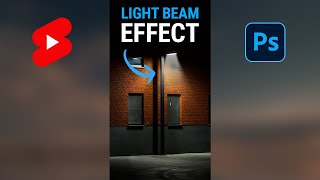 How to Create a LIGHT BEAM Effect in Photoshop #shorts - YouTube