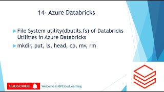 14- File System Utility || (dbutils.fs) || of Databricks Utilities in Azure Databricks in Hindi