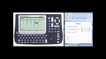 Matrix Editor and rref in Ti Voyage 200