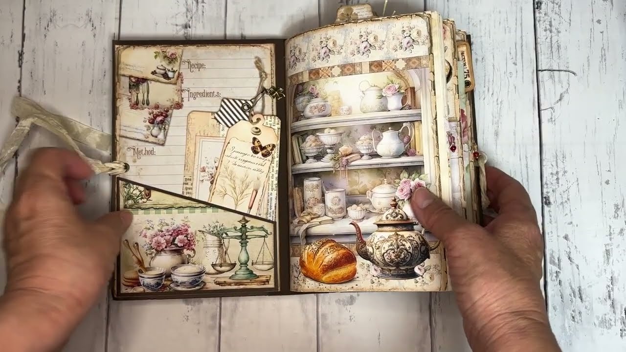 ジャンクジャーナル、B 834 Kitchen Journal (Flip-through) - YouTube
