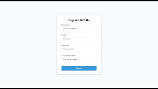 Create SignUp form with validation using HTML CSS JS | HTML CSS JS Tutorial