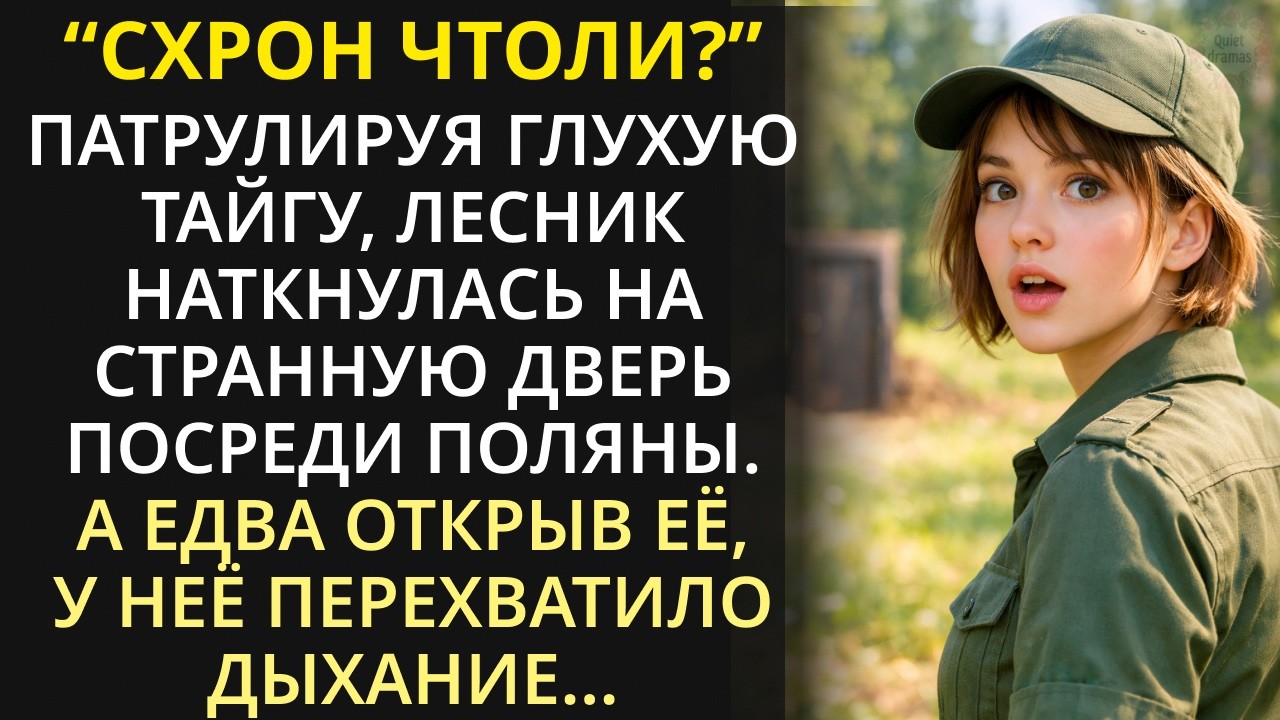 Патрулируя глухую тайгу, девушка-лесник наткнулась на странную дверь в земле. А открыв её, онемела..