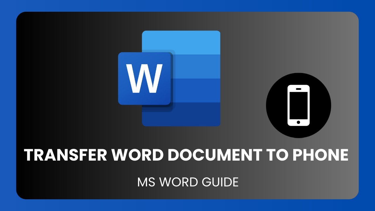 How To Transfer Word Document From Laptop To Phone YouTube How To Transfer Word Document From Laptop To Phone YouTube