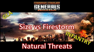 Zero Hour - Size vs Firestorm -  Natural Threats - GLA vs Infantry