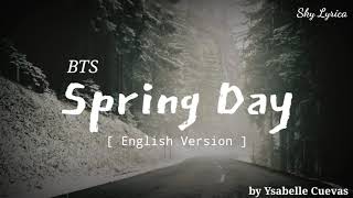 BTS - Spring Day ( English Cover by Ysabelle Cuevas ) LYRICS
