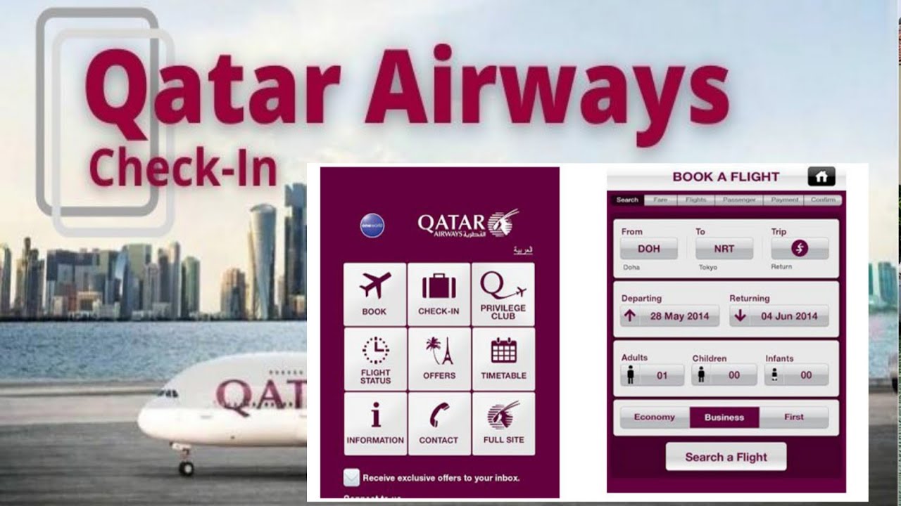 check my trip on qatar airways