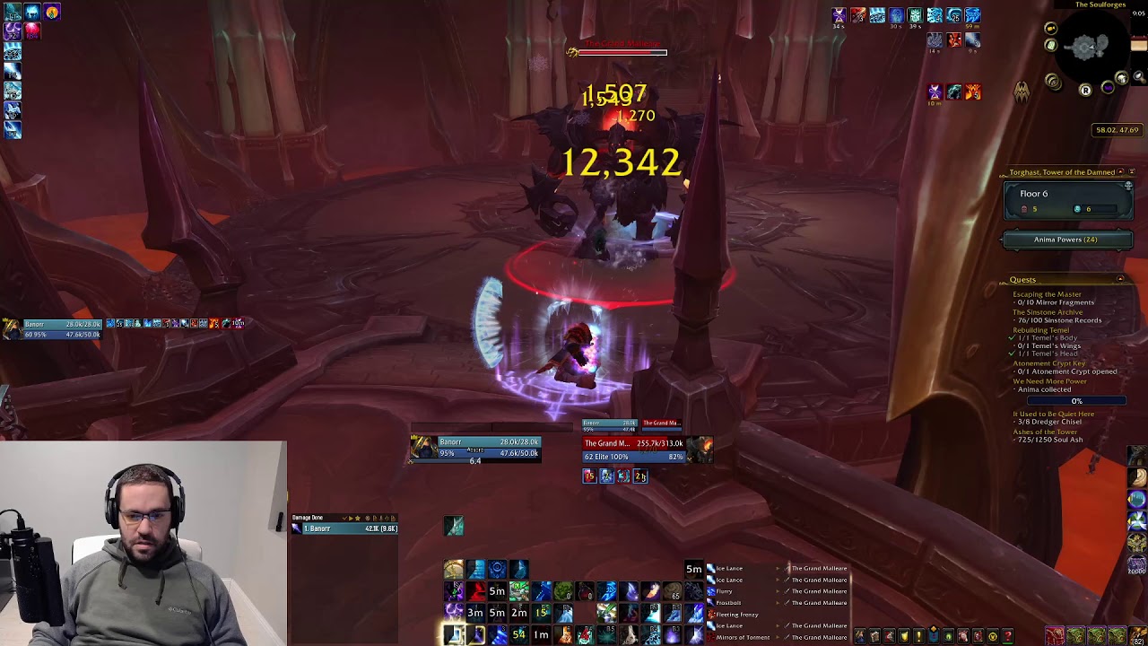 Frost mage Torghast layer 3 boss pwnt - ilvl 176