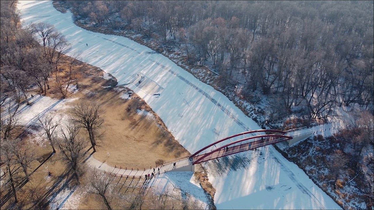 Winter walk in La Barriere Park, La Salle River, Winnipeg YouTube