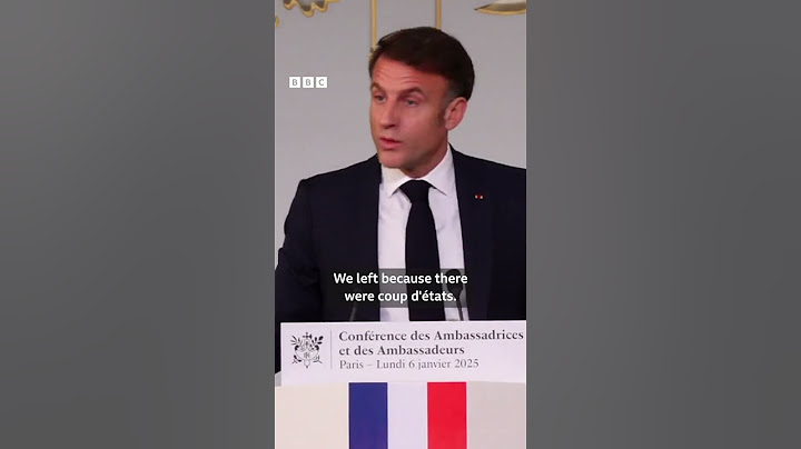 Macron: African leaders 'forgot to thank France' - BBC Africa