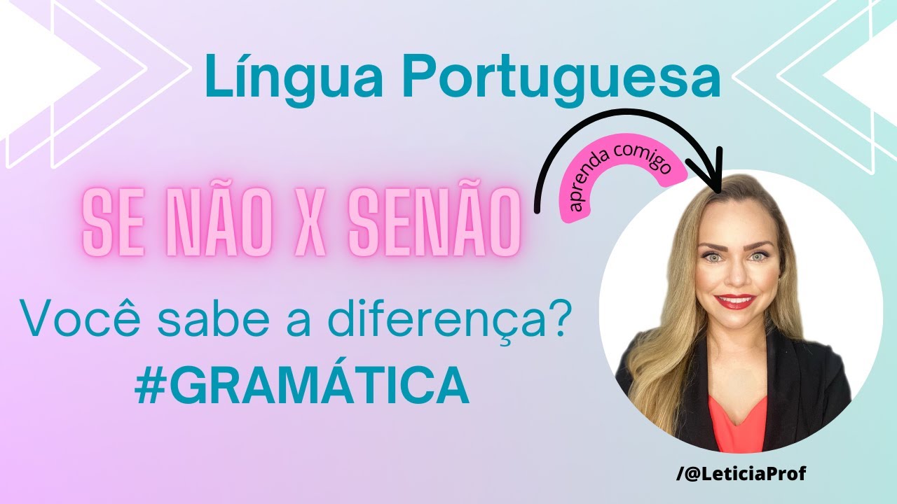 Você sabe a diferença entre “senão” e “se não”? Essa questão da FGV é sobre isso! Não erre mais!