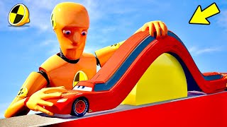 LONG CARS vs SPEEDBUMPS: Funny memes & Fails with Crash Test Dummies - BeamNG.Drive GipsoCartoon