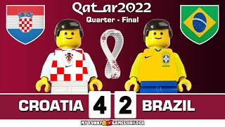 Croatia vs Brazil 4-2 (1-1) • World Cup 2022 Qatar Quarter-Final Full Penalty Shootout Lego Football