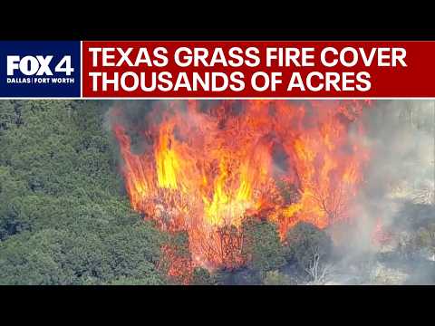 Texas grass fires cover more than 4,000+ acres