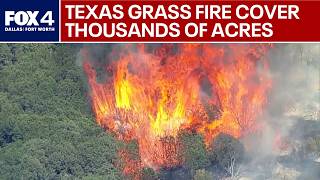 Texas grass fires cover more than 4,000  acres