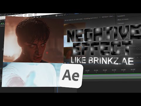 How To: NEGATIVE EFFECT Like @Brinkz.AE1 on After Effects | After Effects Tutorial