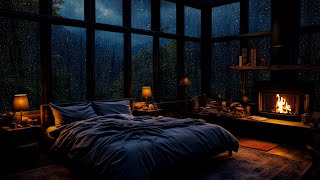 Sleep and Release Stress with Rain Sounds and Thunder - Stormy Night in the Foggy Forest