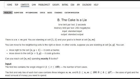 B The cake is a lie | Educational Codeforces Round 108 | Problem B | Explanation and Implementation