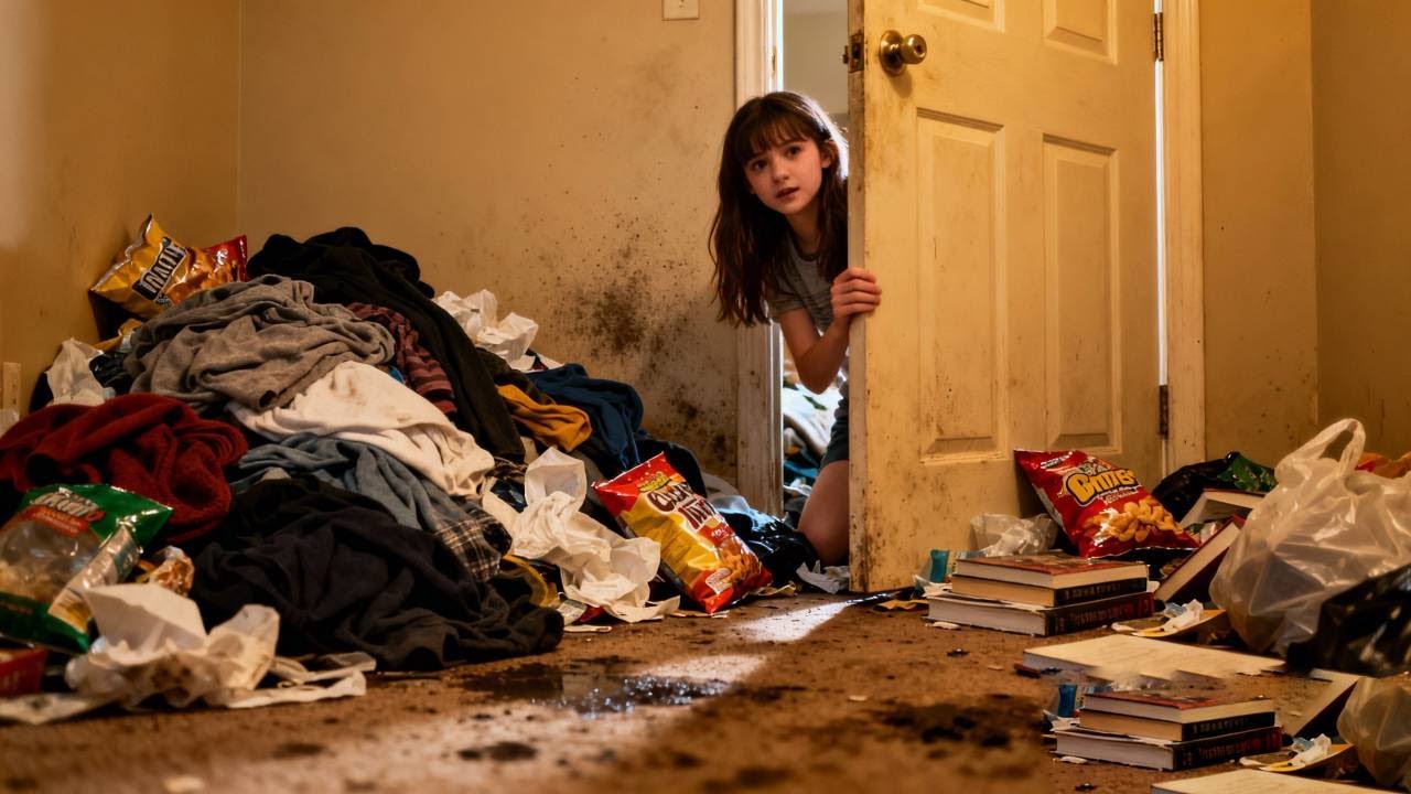 😭A room filled with garbage whose door can't even be opened