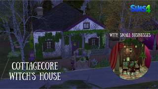 I Built a Cottagecore Witch's Business... Will She Get Rich? 🔮💰 | The Sims 4 Speed Build - ASMR