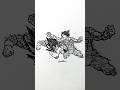 Speed drawing StickMan Goku vs Vegeta #shorts #anime #drawing #goku #vegeta #fyp