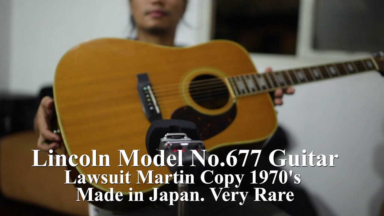 Lincoln Model No.677, Lawsuit Martin Copy 1970's,  Made in Japan. Very Rare