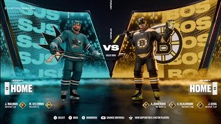 San Jose Sharks @ Boston Bruins. FHL Playoff #2 Round 1 Game 5. NHL25.
