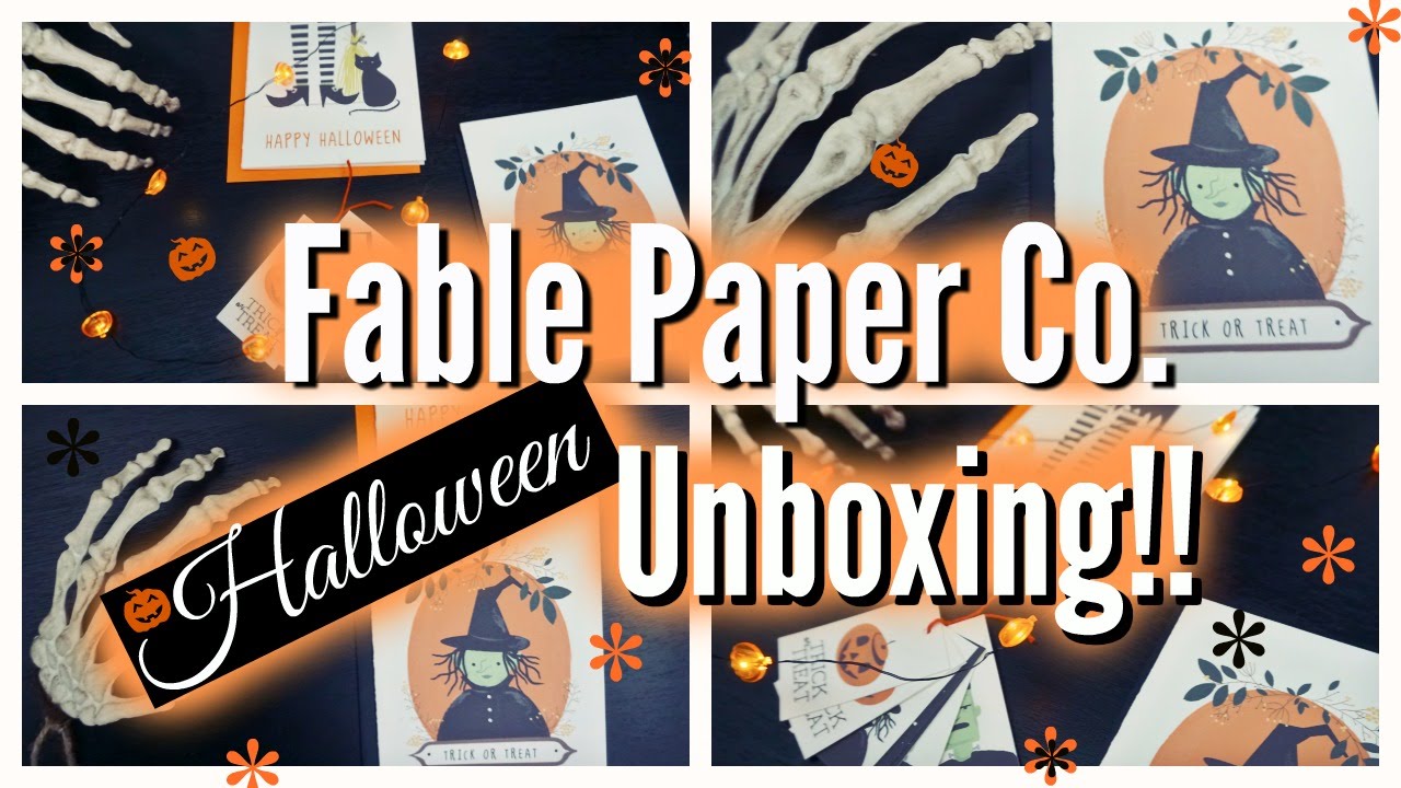 HALLOWEEN HAPPY//FABLE PAPER CO, HALLOWEEN UNBOXING!!