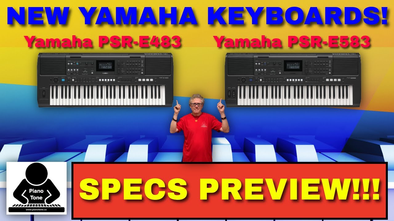Новые клавиатуры Yamaha: PSR-E483 и PSR-E583!