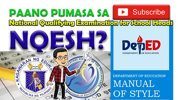 NQESH, Principal Review - The Department of Education Manual Of Style