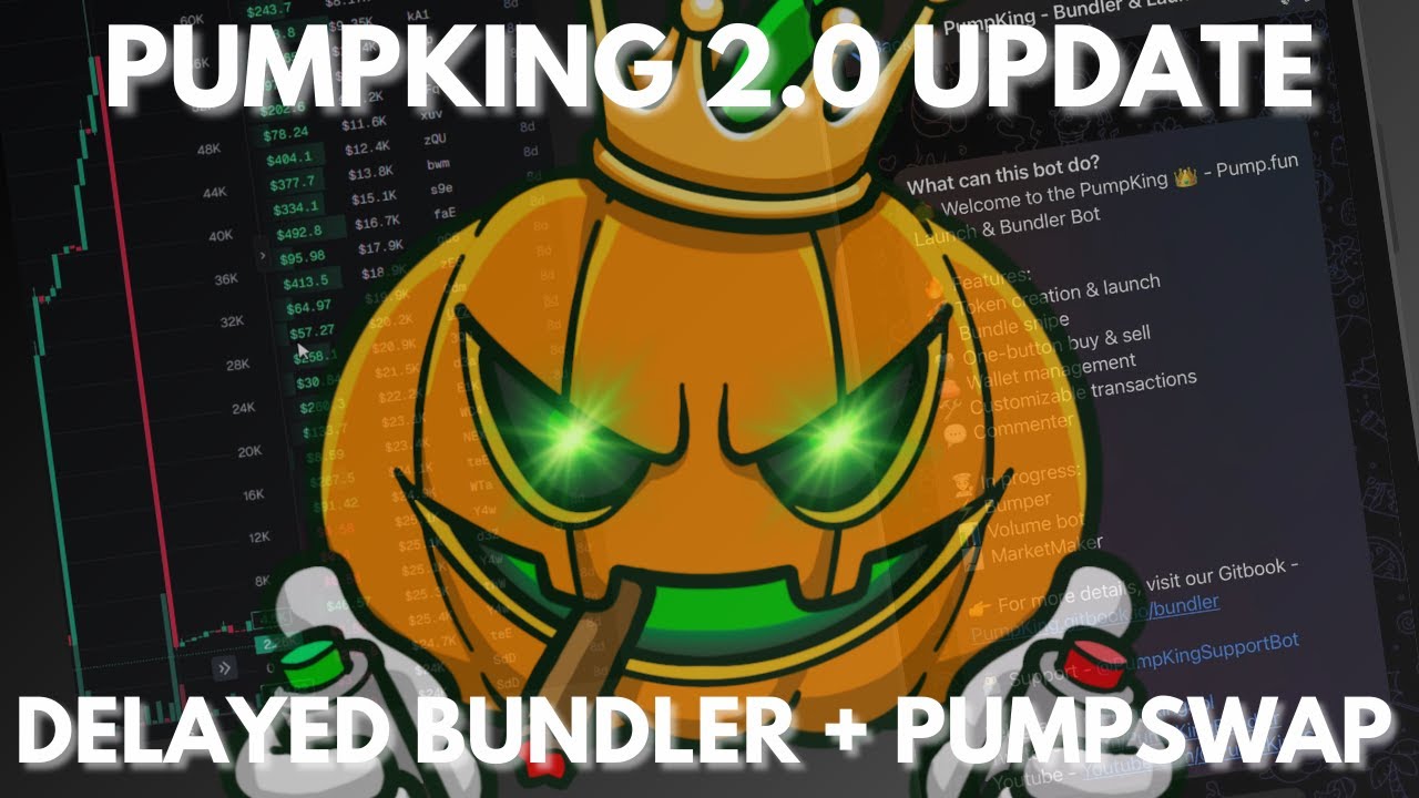 PumpKing Bundler 2.0 Update - PumpSwap, Delayed Bundler, 24 wallets