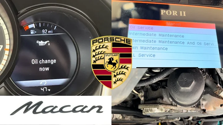 How to change the oil on a Porsche Macan and how to reset the change oil indicator.