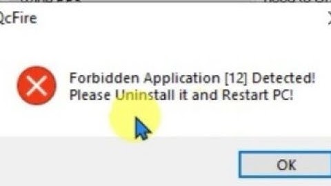 UMT QC Fire Forbidden Application Deteted | Please Uninstall it and Restart PC !