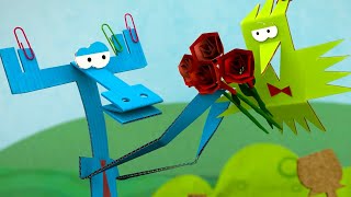 Бумажки 🌷 Сборник серий про цветы 🌺 Мультфильм про оригами для детей