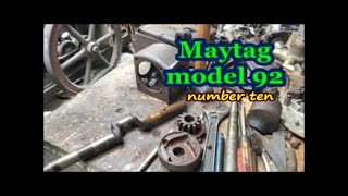 Maytag model 92 hit and miss engine crankshaft removed ten