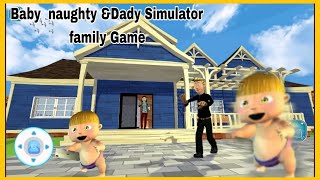 Baby naughty & Dady Simulator family Gameplay screenshot 5