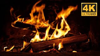 🔥Cozy Fireplace 4K (12 HOURS). Fireplace with Crackling Fire Sounds. Fireplace Burning 4K