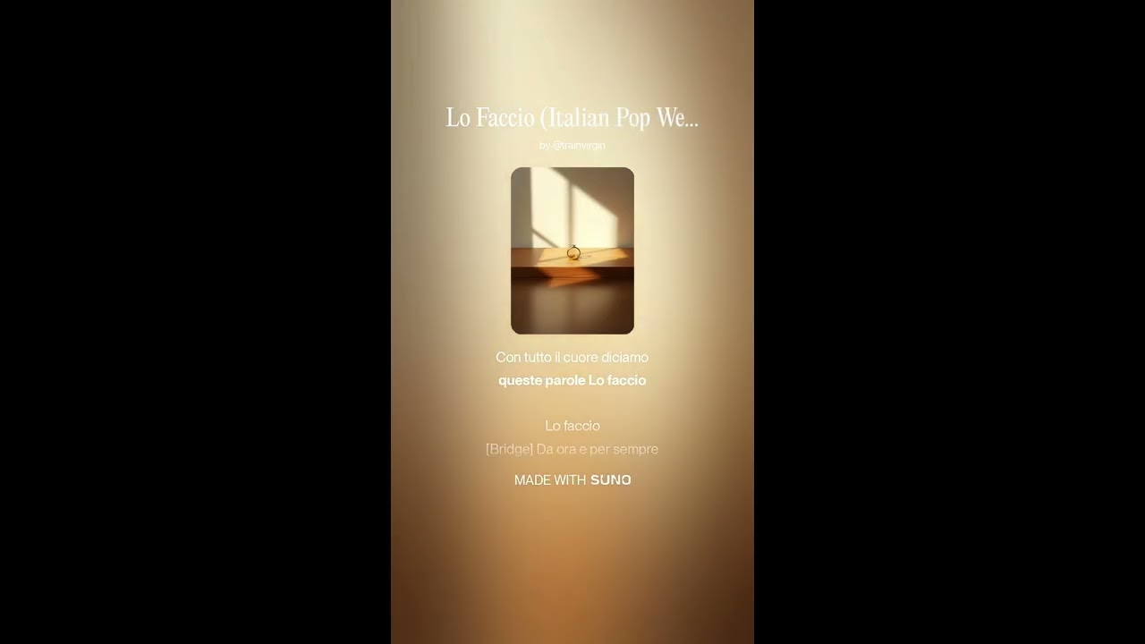 Lo Faccio (Italian Pop Wedding Song)